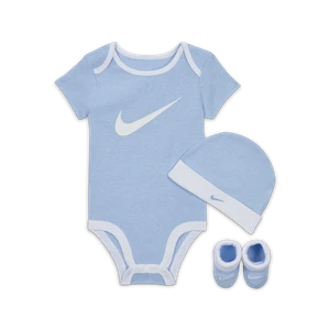 Trzyczęściowy zestaw dla niemowląt Nike Swoosh - Niebieski