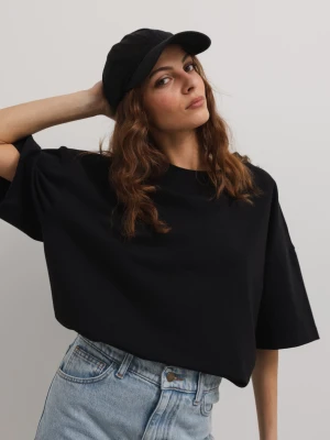Tshirt typu oversize w kolorze CZARNYM - ONLY-S Marsala