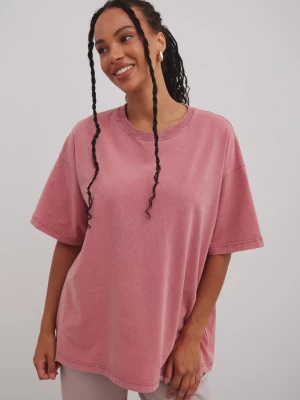 Tshirt typu oversize w kolorze FADED FUSYA - THORNE-M/L Marsala