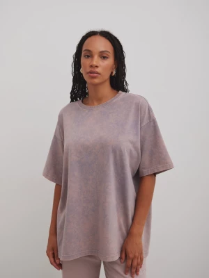 Tshirt typu oversize w kolorze FADED GREY - THORNE-S/M Marsala