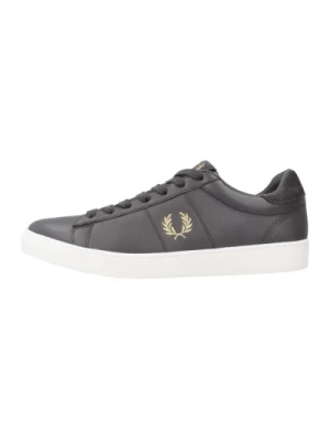 Tumbled Leather Sneakers Fred Perry