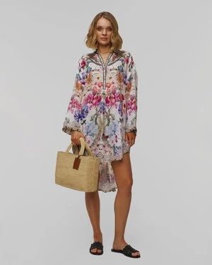 Tunika Koszulowa Lniana Damska Camilla Relaxed High Low Shirt
