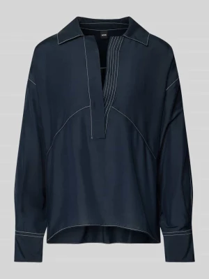 Tunika o luźnym kroju z dodatkiem jedwabiu model ‘BRIZZY’ Boss