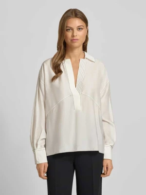 Bluzka o luźnym kroju z dodatkiem jedwabiu model ‘BRIZZY’ Boss