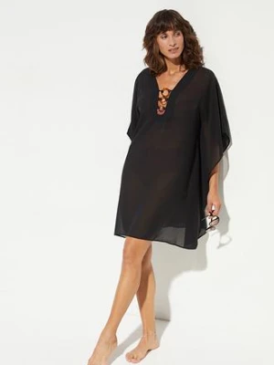 Tunika plażowa ze zwiewnego szyfonu bonprix