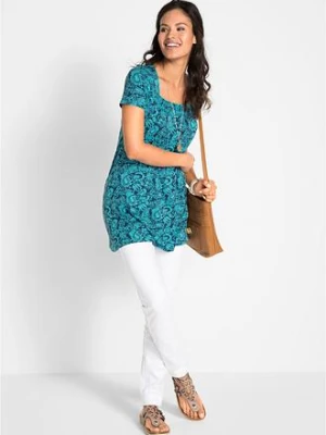 Tunika shirtowa, krótki rękaw bonprix