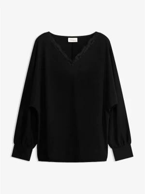 Tunika T-shirtowa z nietoperzowymi rękawami, z wiskozy BonPrix czarny