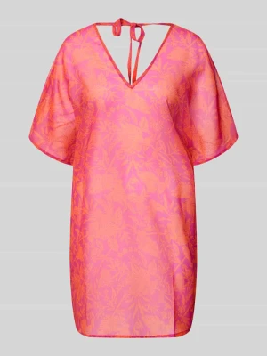 Tunika w kroju regular fit z kwiatowym nadrukiem allover model 'Kensi' VENICE BEACH