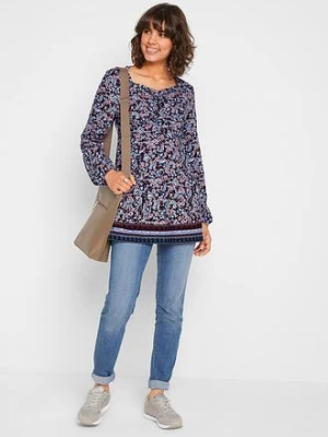 Tunika z mieszanki bawełny z wiskozą bonprix