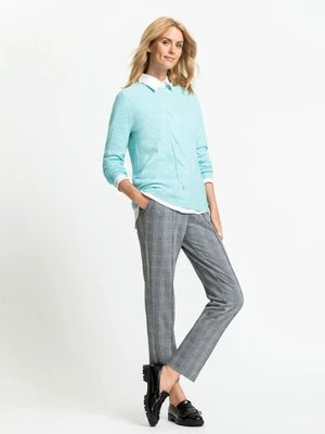 Turkusowy sweter damski - Comfy Code Olsen
