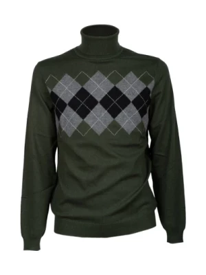 Turtle Argyle 74 Sweter z Wysokim Kołnierzem Sun68