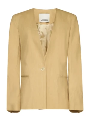 Twill Weave Buttoned Jacket Isabel Marant
