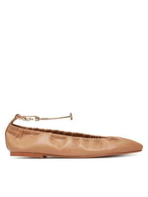 TWINSET Baleriny 251TCP150 Brązowy