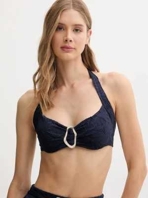 Twinset biustonosz kąpielowy kolor granatowy miękka miseczka 251LMMB55