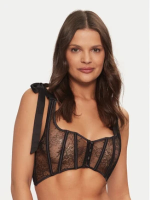 TWINSET Biustonosz z fiszbiną 242LL6JYY Czarny