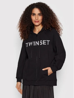 TWINSET Bluza 221TP2160 Czarny Relaxed Fit