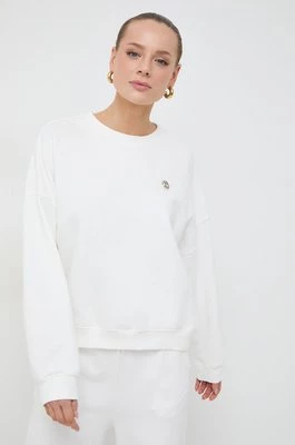 Twinset bluza bawełniana damska kolor beżowy z aplikacją
