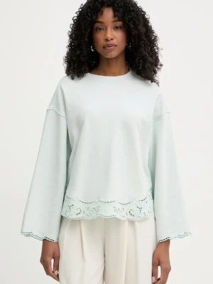 Twinset bluza damska bawełniana zielony