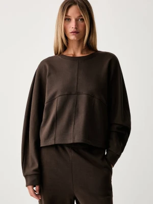 Twinset bluza damska bawełniana brązowy