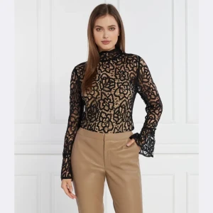 TWINSET Bluzka 2w1 | Slim Fit | z dodatkiem wełny