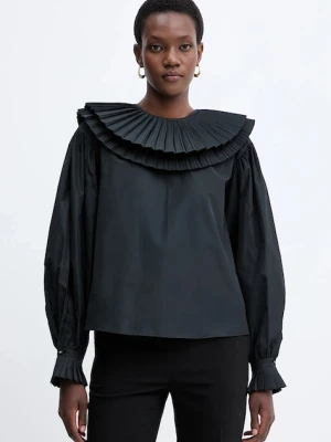 Twinset bluzka damska kolor czarny gładka 252TS2112