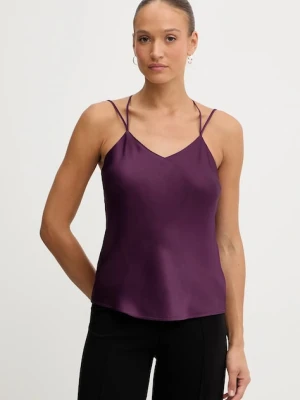 Twinset bluzka damska kolor fioletowy gładka 252TT2373