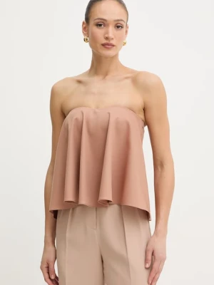 Twinset bluzka z odkrytymi ramionami damska z dodatkiem wełny