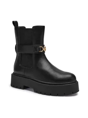 TWINSET Botki CHELSEA | z dodatkiem skóry