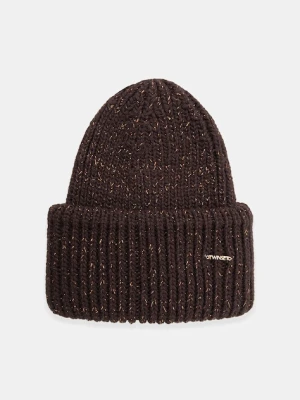 Twinset czapka kolor brązowy 252TO519B