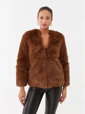 TWINSET Futro 232TP2301 Brązowy Slim Fit