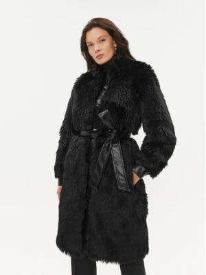 TWINSET Futro 232TT2020 Czarny Regular Fit