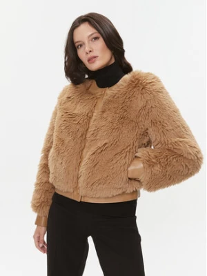 TWINSET Futro 232TT2021 Brązowy Regular Fit