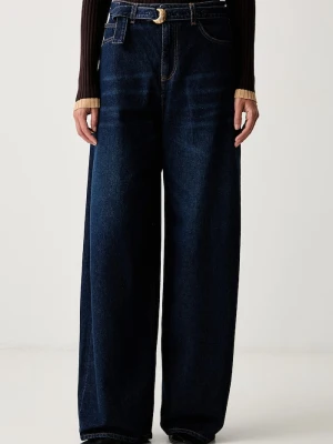 Twinset jeansy damskie granatowy