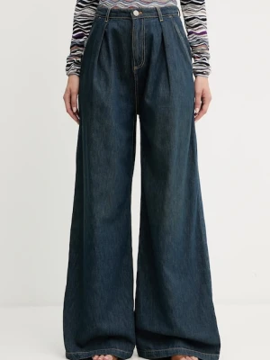 Twinset jeansy damskie kolor granatowy 252TP2560