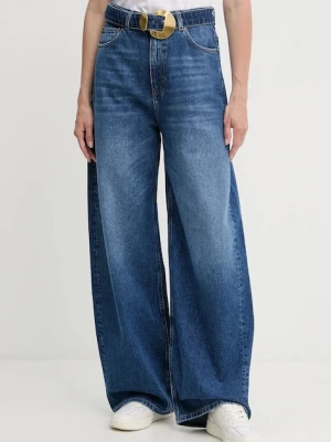 Twinset jeansy damskie kolor niebieski 252TP2570