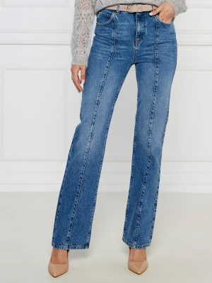 TWINSET Jeansy | flare fit niebieski