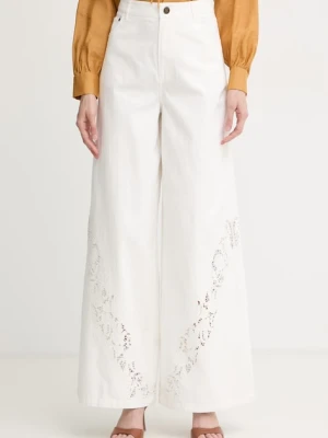 Twinset jeansy wide leg damskie