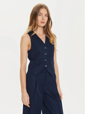 TWINSET Kamizelka 242TP2158 Granatowy Slim Fit