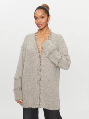 TWINSET Kardigan 232TT3231 Szary Loose Fit