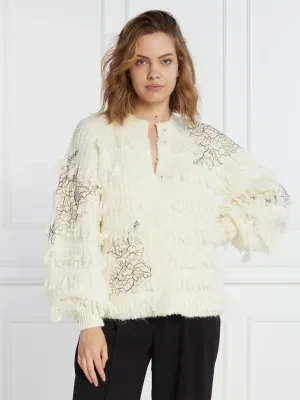 TWINSET Kardigan | Regular Fit | z dodatkiem wełny