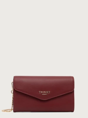 Twinset kopertówka damska skórzana czerwony