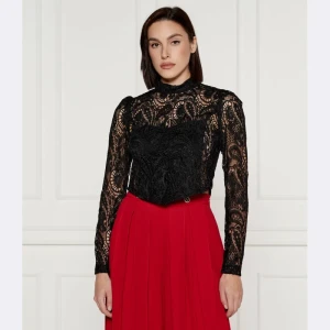 TWINSET Koronkowa bluzka | Cropped Fit