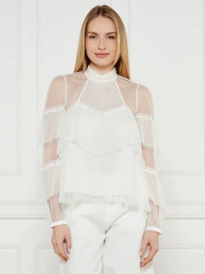 TWINSET Koronkowa bluzka | Regular Fit