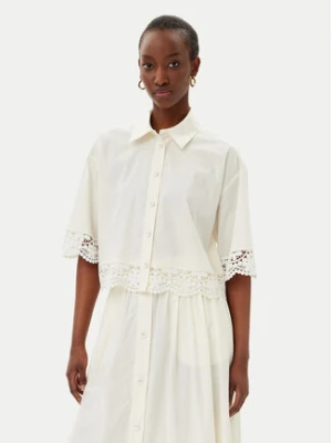 TWINSET Koszula 251TT2093 Écru Loose Fit