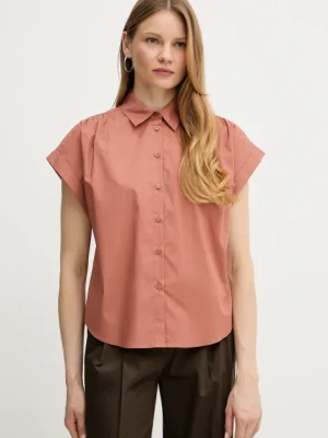 Twinset koszula damska kolor pomarańczowy regular z kołnierzykiem klasycznym 251TT202H