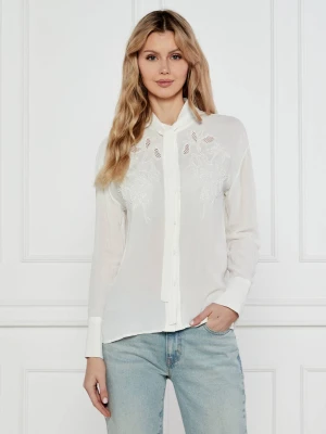 TWINSET Koszula Georgette | Regular Fit biały