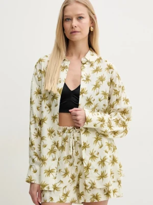 Twinset koszula z domieszką lnu