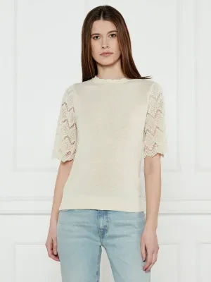 TWINSET Lniany sweter | Regular Fit