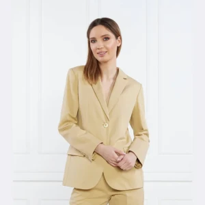 TWINSET Marynarka | Regular Fit | z dodatkiem lnu