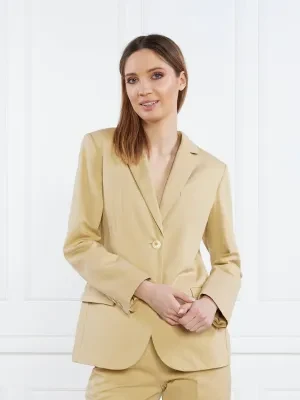 TWINSET Marynarka | Regular Fit | z dodatkiem lnu